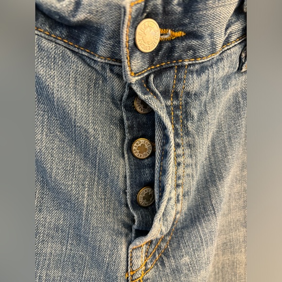 Lucky Brand ☘️ Easy Rider Dungarees Jeans, Size 14 Bootcut. Button Fly. USA made - Picture 8 of 9
